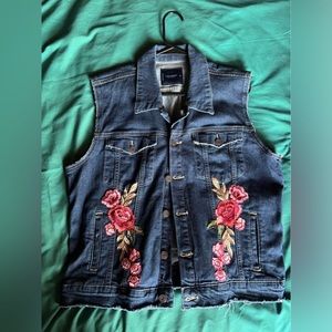 Lucky Brand XL Women’s Denim Vest Upcycled